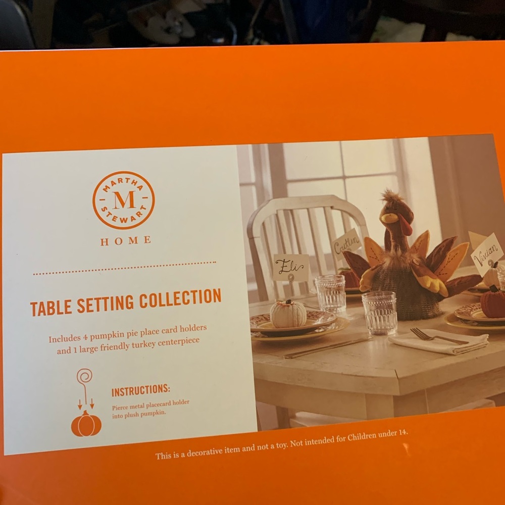 Martha Stewart Turkey Centerpiece Set